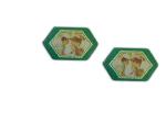 Metal Candy Storage Box , Hexagon Shaped Boxes For Tea Storage Color Printing