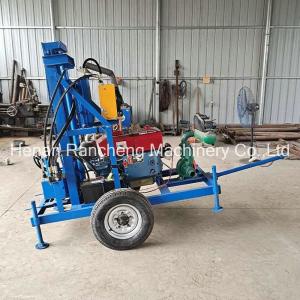 China Portable Drilling Rotary 22HP Diesel Hydraulic Well Drilling Rig Small Well Drilling Machine factory
