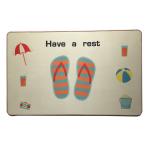 Floor Mat Suede Fabric Floor HEATER Mat With No Slip Rubber Backed