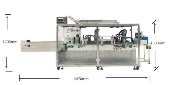 Automatic Hot Glue Food Cartoning Machine Flap Insert Boxing Grain Packing