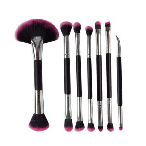 China Private Label Double Ended Makeup Brush , Makeup Angled Eye Brow Brush factory
