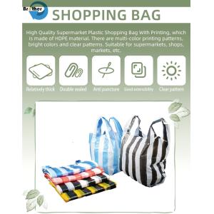 Custom Printed Plastic Sack Poly Carrier Bag T Shirt Bag