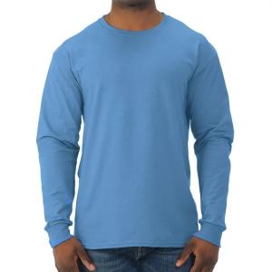 China Men′s 50% Cotton 50% Polyester Heavy Weight Jersey Long Sleeve T-Shirt factory