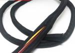 Polyester Braided Split Loom Sleeve , Flexible Cable Self Wrapping Sleeving