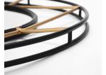 Home Collection Accent Black And Gold Round Metal Framed Mirror Decorative Wall