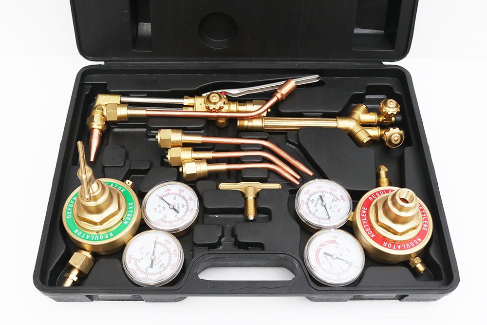 Convenient Carrying Case Oxygen Acetylene Brazing Kit for Upper Gas Welding Cutting Torch