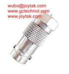 BNC Female To F Male all brass nickel plated Coaxial Adapter BNC Coaxial Adaptor