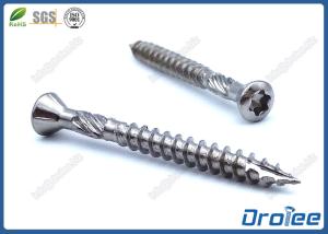 China 5 x 50mm 304 Stainless Steel Torx Timber Decking Screw Type 17 Knurled Shank factory