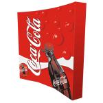 3 * 3 Pop Up Banner Stands Aluminum Backdrop Grey Orange Color Flat Shape