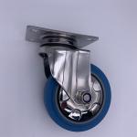 Swivel Plate 3 Inch Blue Stainless York Swivel Caster With Dust Cover