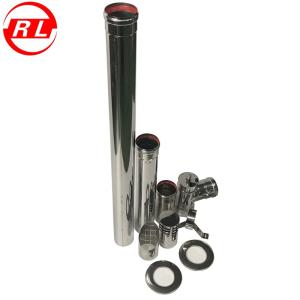 China Carbon Steel 1.2mm Pellet Stove Chimney Pipe Kit factory
