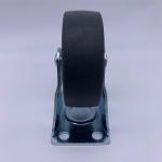 75mm Grey TPR Tread Rigid Plate Light Duty Casters Wheels For Factory