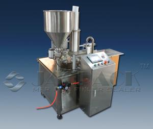 China Plastic Cup Filling Sealing Machine Liquid Sauce Form Fill Seal Touch Screen Operation factory