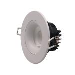 White LED Eyeball Downlight , 3.5‘’ 9w 5CCT Round Trimless Downlight