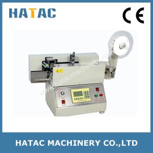 China Automatic Care Label Cutting Machinery,Woven Label Slitting Mahcine,Label Slitter Rewinder factory