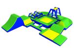18*15m Commercial Inflatable Water Park , Floating Obstacle Course For Adults