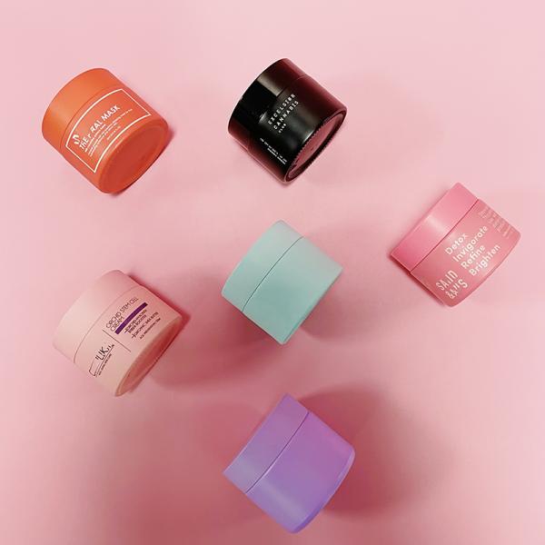 Multiple Color Glass Cosmetic Container Body Butter Glass Jars 30ml 50ml 100ml