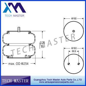 China Auto parts Double Convoluted Industrial Air Spring For Truck Trailer Air Spring Bellow Firestone W01-358-6927 / Goodyear factory