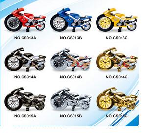 China New creative gift product Motorcycle alarm clock toy factory