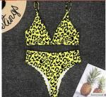 Womail Alluring Biquini Leopard Printed Bikini Push-Up Padded Swimwear Women's