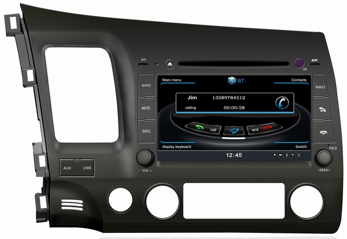 Ouchuangbo S100 Platform for Honda Civic (left) 2006-2011 Car Radio Stereo GPS Navigation 3G Wifi Bluetooth