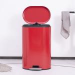460 x 380 x 635 mm Soft Close Pedal Bin Stylish Oval Design Stainless Steel