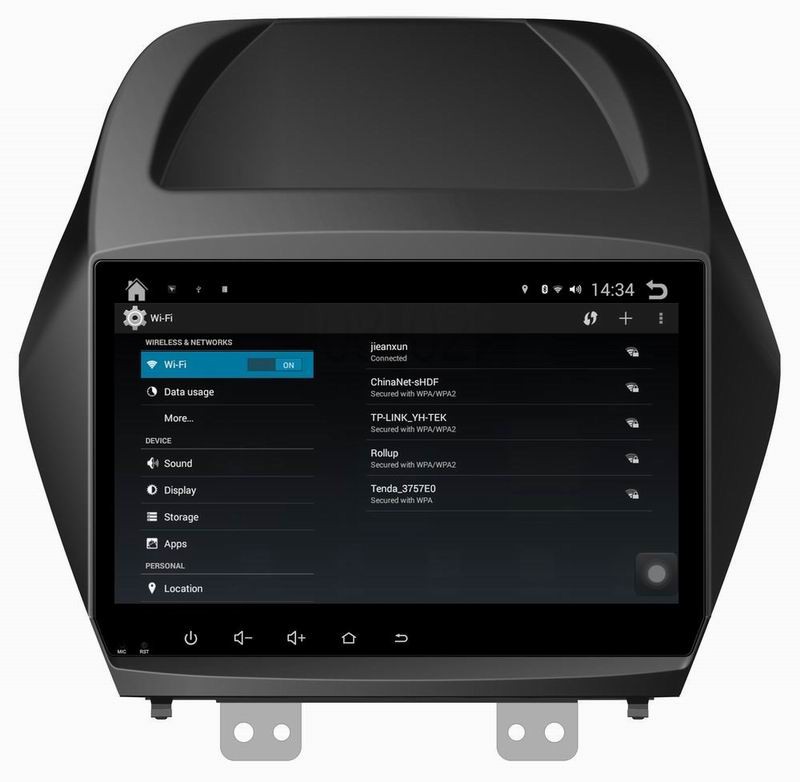 Ouchuangbo Quad Core 16G HD 800*480 free shipping for Hyundai IX35 car navi dvd player android 4.4 system