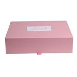Custom Cardboard Foldable Collapsible Pink Color Magnetic Gift Paper Packaging