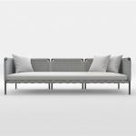 3 Seater Weatherproof Weaving Rope Outdoor Sofa Set