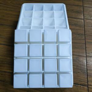 Customized PP White Square 16 Cavity Ice Container With Lid