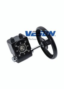 China Hand Wheel Operated Declutchable Manual Override For Rotary Pneumatic Actuator factory