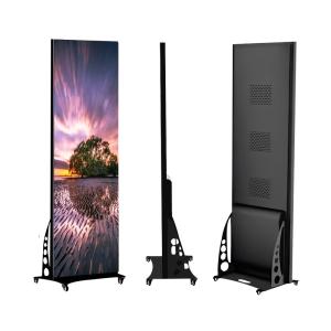 Height Adjustable Portable Indoor Led Poster WIFI USB Control Standing Led