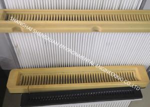 China Flat Type High Flow Panel Pleated Filter Cartridge 500 mm Flange Width For Cement Silo Top factory