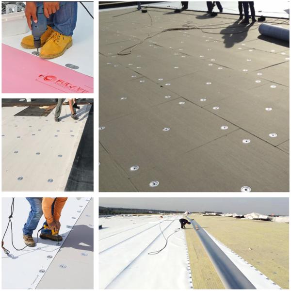 Alu-Zinc Plated Steel Insulation Fastening Plates 75mm For Attaching Roofing Insulation And Cover Boards