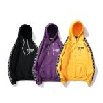 High quality arm strap custom wholesale mens embroidery pullover hoodies