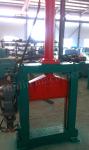 Vertical Hydraulic Single Knife Rubber Bale Cutter / Industrial Rubber Cutting