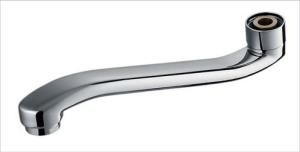 China Chrome Plated Brass Bathroom Faucet Spare Parts Rotatable Sink Faucet Spout factory