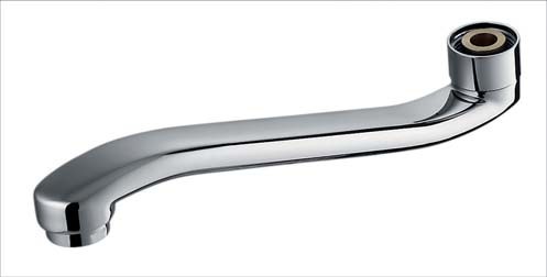 Chrome Plated Brass Bathroom Faucet Spare Parts Rotatable Sink Faucet Spout