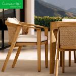Waterproof Cushions for Garden Dining Chair Teak Furniture Outdoor Garden Patio