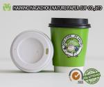Paper Double Layer Coffee Cups , Heat Insulated Office Paper Cups Food Grade