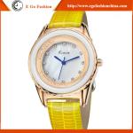 KM27 Candy Color Rose Gold Watches Unisex Sports Watch Genuine Leather Watch