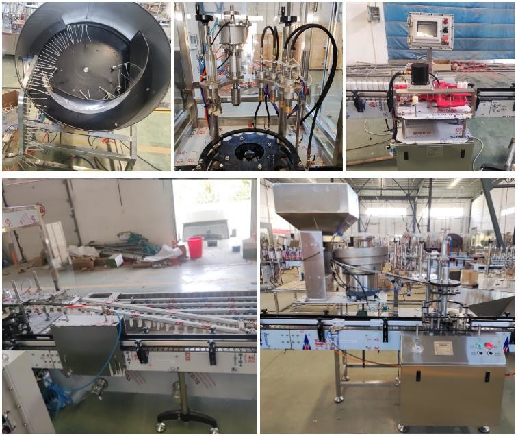 Stainless Steel Automated Filling Machine 20-700 Ml Customizable 40-70 Bottles / Min