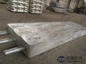 China 2.7 G/cm3 Aluminium Sacrificial Anode Rectangular / Square / Trapezoid-shaped factory