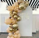 Aluminum Frame Tension Fabric Display Backdrops Gold And White Wedding