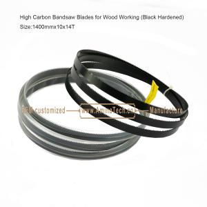 China High Carbon Bandsaw Blades for Wood Working (Black Hardened) Size:1400mmx10x14T factory