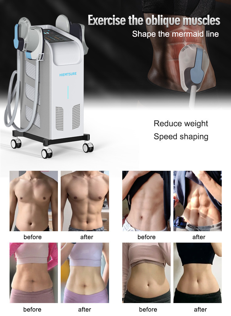 Non Invasive Body Shaping Slimming Machine 50Hz 60Hz EMS Fat Burning Machine
