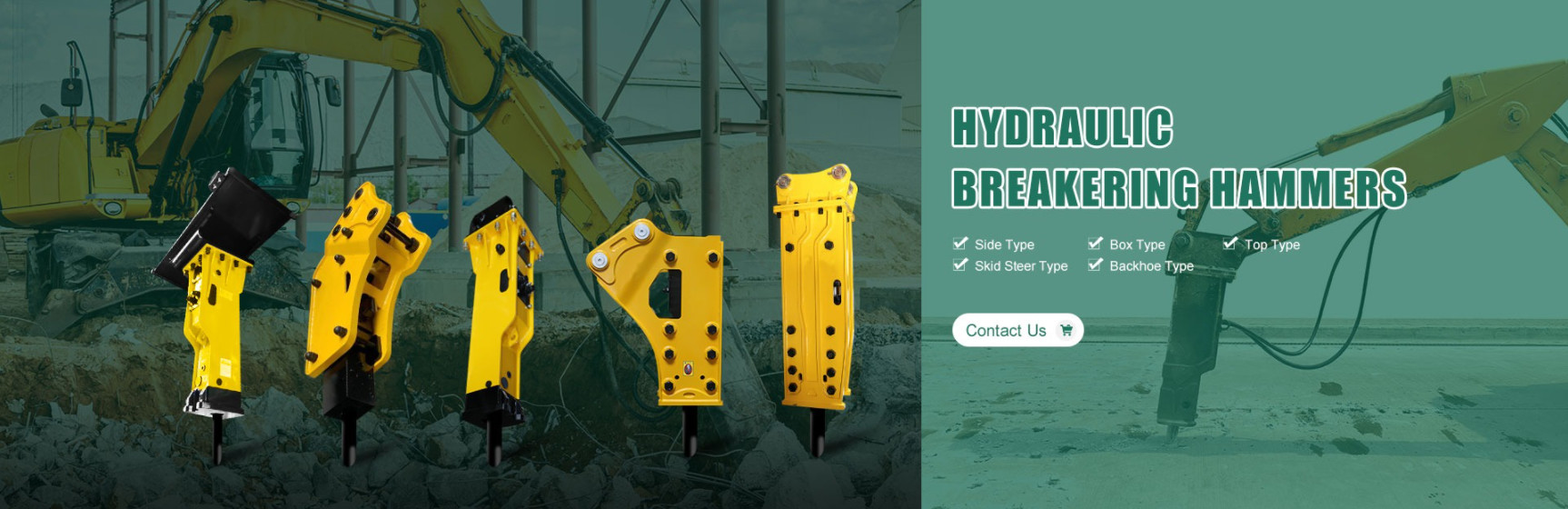 Medium Series Hydraulic Rock Breaker Hammer Top Type For All Excavators