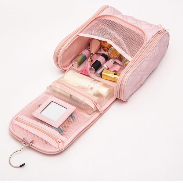 Pink Makeup Bag crafted with high-quality materials and a focus on functionality. These bags are perfect for organizing your makeup and skincare
