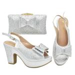 Supoo Good quality Italian ladies shoes matching bags african high heel shoes