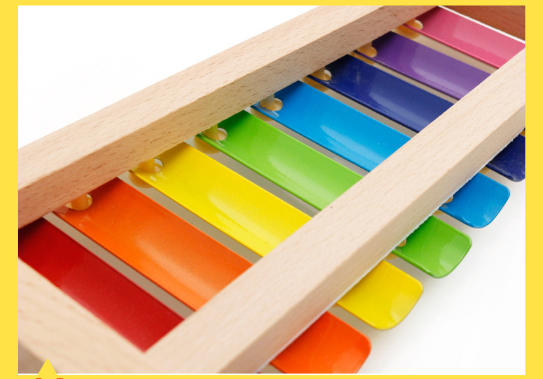 Baby Unisex Kids Wooden Xylophone Toy Music Instrument Non Toxic